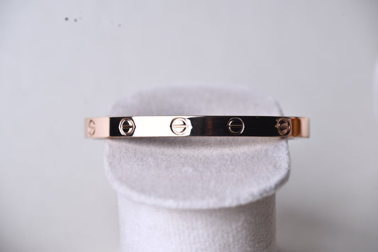Rose Gold Screw Bangle